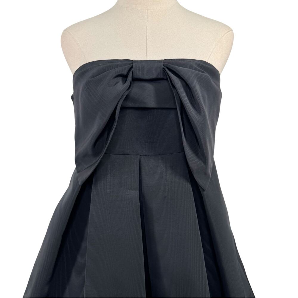NWT LoveShackFancy Kerrigan Dress Black Mini Bow LBD Cocktail Whimsigoth Size 6 - Picture 4 of 16